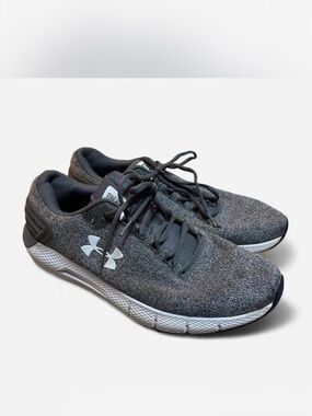 Under Armour Men’s Dark Gray Knit Athletic Shoes